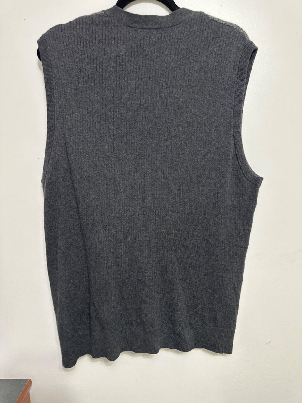 Banana Republic Mens Gray Wool Blend Sleeveless Cardigan Vest L - Picture 2 of 6